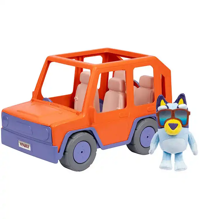 Bluey Auto m. Knuffel Snelle Levering