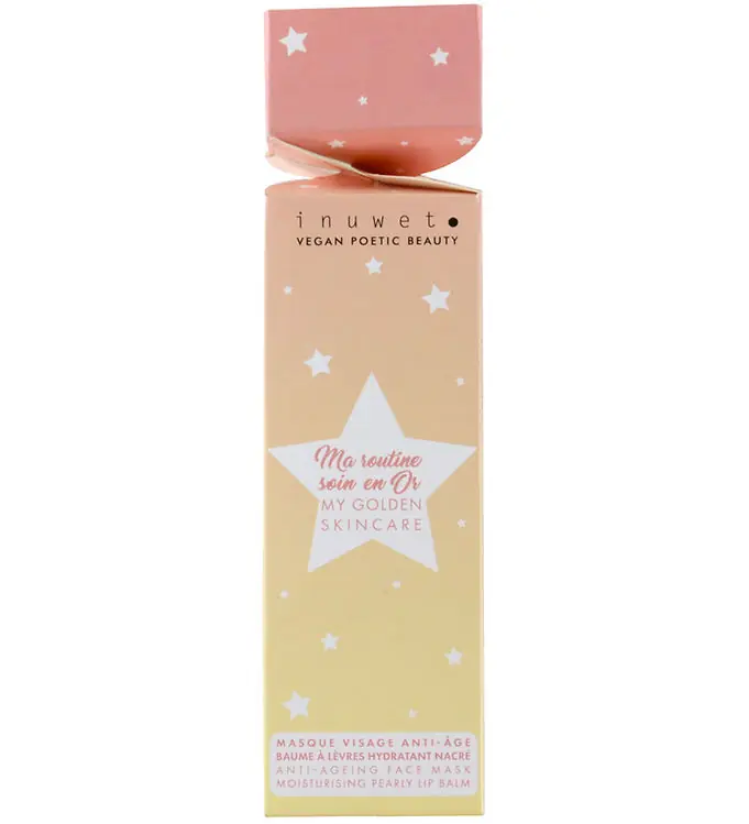 Inuwet Cadeauset - Gezichtsmasker/Lippenbalsem - My Golden Huidv Nieuw