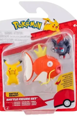 Weekendaanbieding Pokémon Speelfiguren - Battle Figure - Pikachu/Magikarp/Zorua