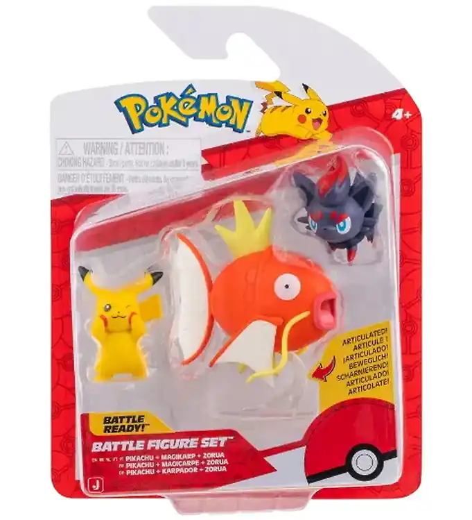 Weekendaanbieding Pokémon Speelfiguren - Battle Figure - Pikachu/Magikarp/Zorua