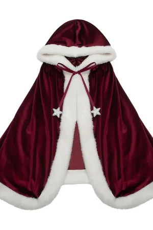 Mimi & Lula Cape - Mevrouw Claus - Rood m. Wit Laatste Kans