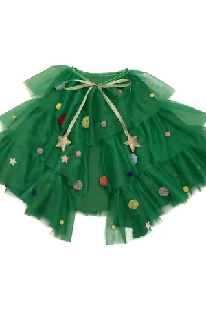 Mimi & Lula Cape - Groene Kerstboom Beperkte Voorraad