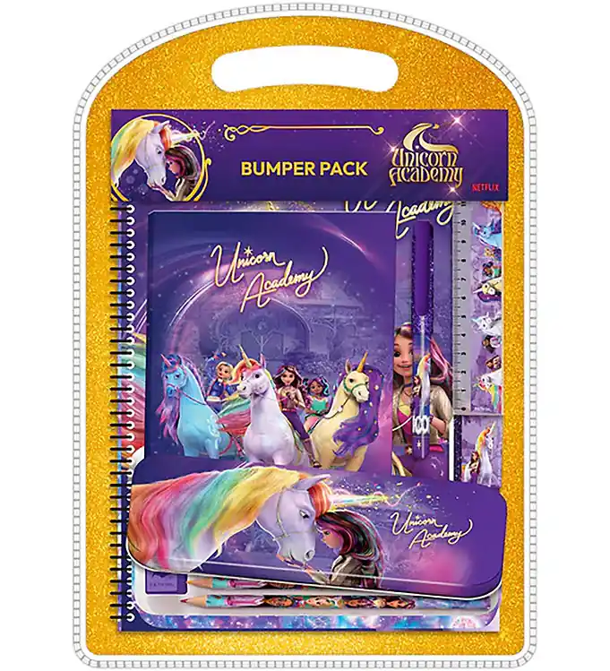 Unicorn Academy Pennenset - 12 Onderdelen - Bumperset Actieprijs