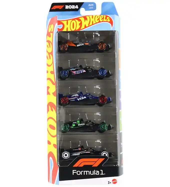 Hot Wheels Auto's - 5-pack - Formule 1 Nieuw