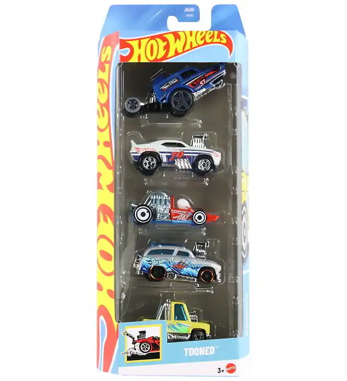 Hot Wheels Auto's - 5-pack - Tooned Seizoensaanbieding