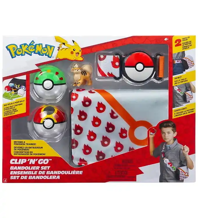 Pokémon Speelset - Growlithe - Clip 'N' Go Veilige Betaling