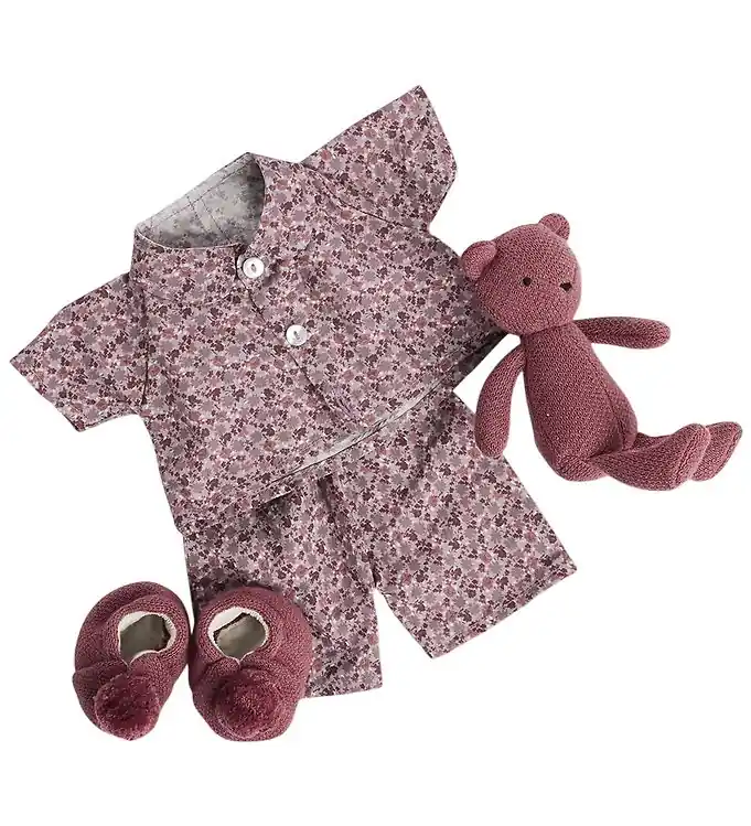 Smallstuff Poppenkleding - Pyjama's m. Kruipschoenen/Knuffel - D Veilige Betaling