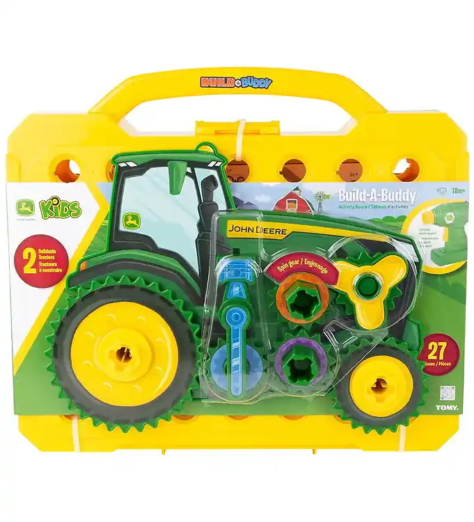 Flitsaanbieding John Deere Speelgoed - 27 Onderdelen - Bouw A Buddy