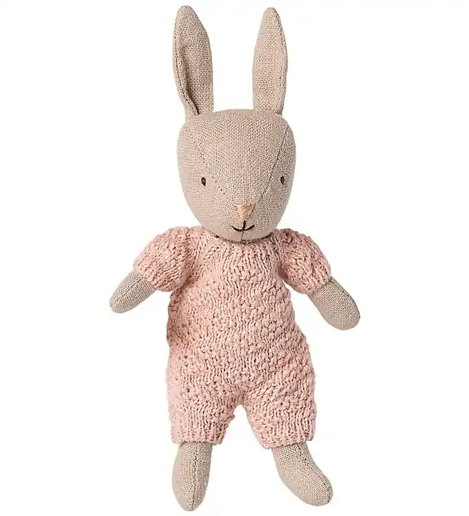 Aanbieding Maileg Hare - Micro - Gehaakt Kostuum - Waar/Roze