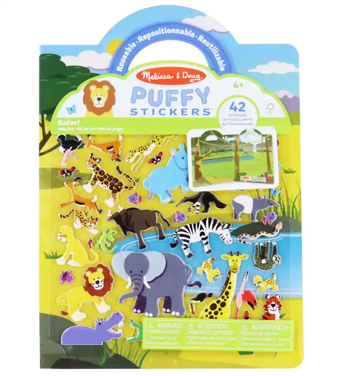 Melissa & Doug Stickers - Herbruikbaar - 42 st. - Safari Seizoensaanbieding