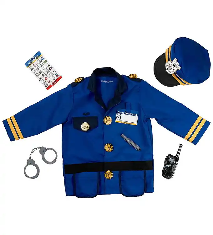 Hoge Kwaliteit Melissa & Doug Verkleedkleren - Politieagent-Set - 8 Onderdelen