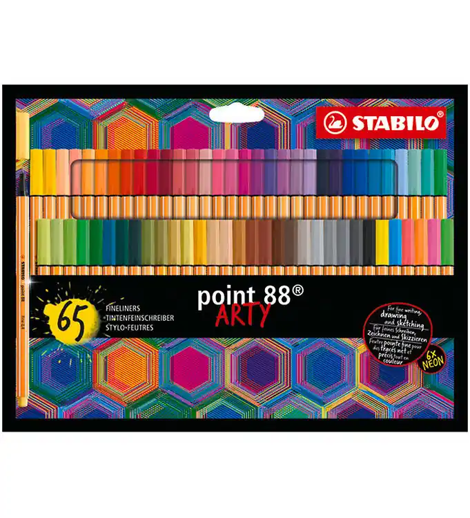 Stabilo Markers - Punt 88 Arty - 65 st. - Meerkleurig Nieuw