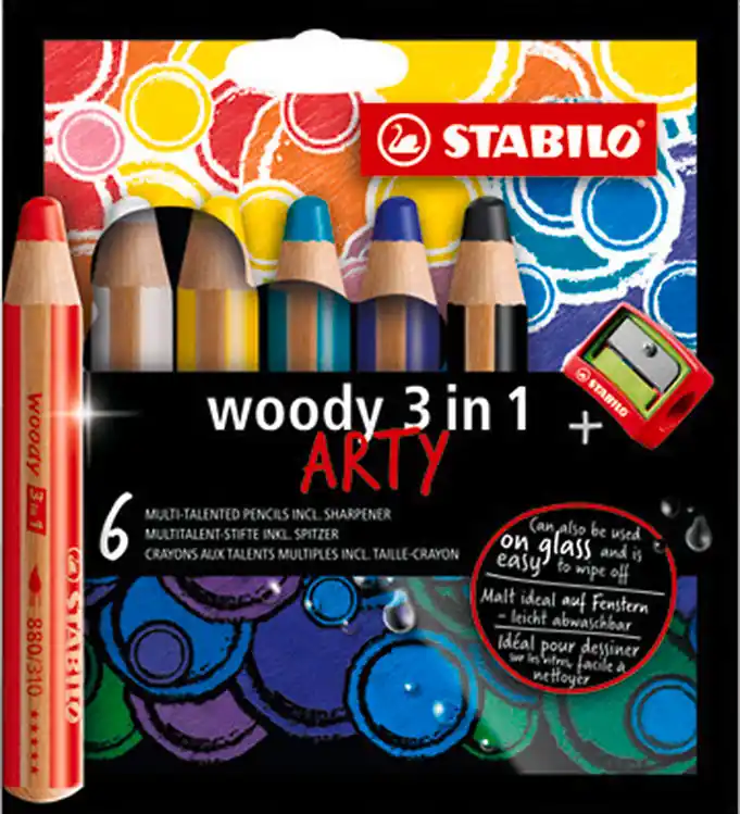 Merkproduct Stabilo Kleurpotloden - Houtachtig 3-in-1 Kunstzinnig - 6 st. -