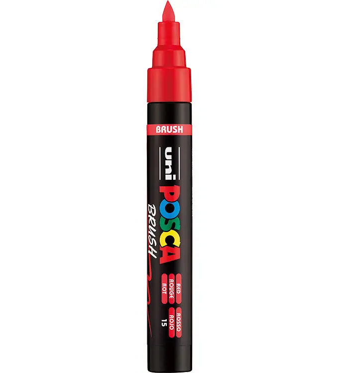 Op = Op Posca Marker - PC-5BR - Rood