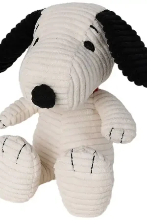 Hoge Kwaliteit Bon Ton Toys Knuffel - 19 cm - Snoopy ECO Corduroy - Cream - Pin