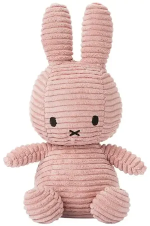 Aanbieding Bon Ton Toys Knuffel - 23 cm - Miffy ECO Corduroy - Roze