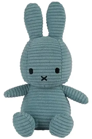 Bestel Nu Bon Ton Toys Knuffel - 23 cm - Miffy ECO Corduroy - Aviator Blue
