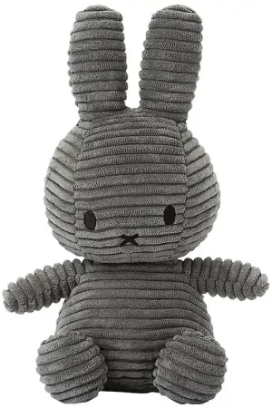 Superprijs Bon Ton Toys Knuffel - 23 cm - Miffy ECO Corduroy - Grey