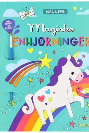 Express Levering Forlaget Carlsen Kleurboek - Schilderen en spelen: Magie Eenhoor