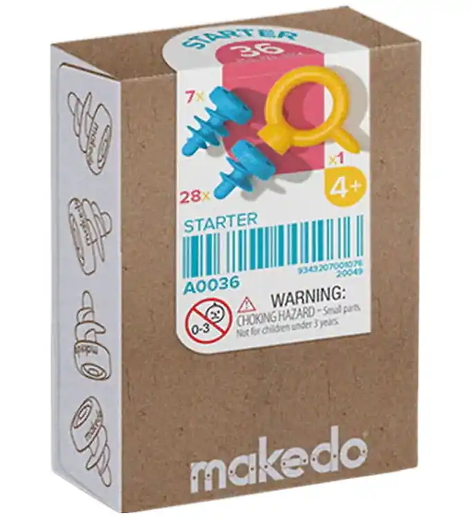 MakeDo Gereedschap naar Karton - Starter - 36 Onderdelen Weekendaanbieding