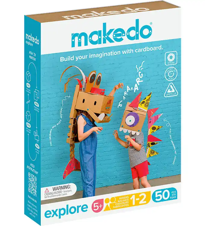 MakeDo Gereedschap voor Karton - Ontdek - 50 Onderdelen Direct Beschikbaar