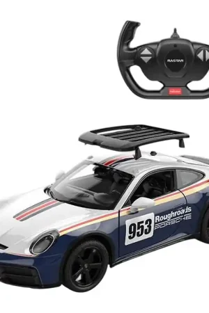 Goedkoop Rastar Op afstand bestuurbaar Auto - Porsche 911 Dakar - 1:14