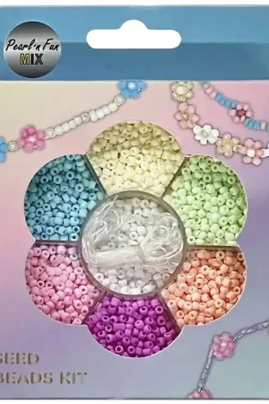 Pearl N Fun - Kralen - Glaskralenmix - Pastel Op = Op