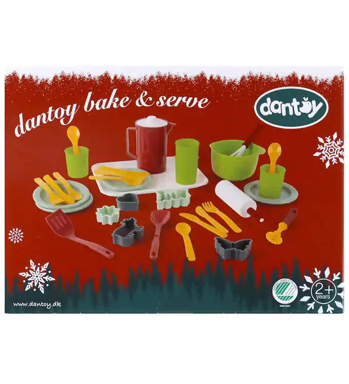 Dantoy Bak- en serveerset - Kerstmis - 35 Onderdelen Betrouwbaar