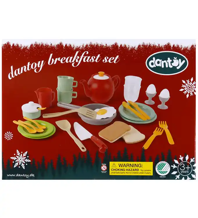 Betaalbaar Dantoy Ontbijtset - Kerstmis - 32 Onderdelen