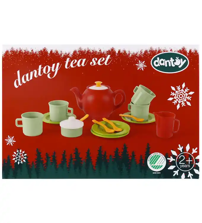 Nieuw Dantoy Theeset - Kerstmis - 17 Onderdelen