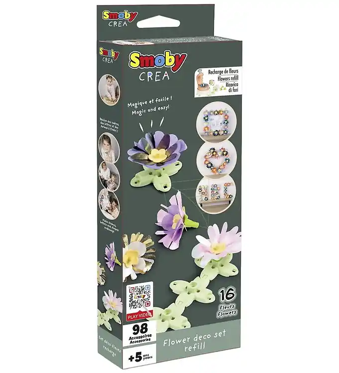 Snelle Levering Smoby Creatieve Speelset - Bloemendecoratie Refill - 16 st.