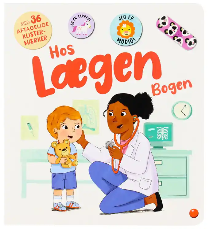 Forlaget Bolden Prentenboek - Bij de dokter Boek - 36 Stickers Korting