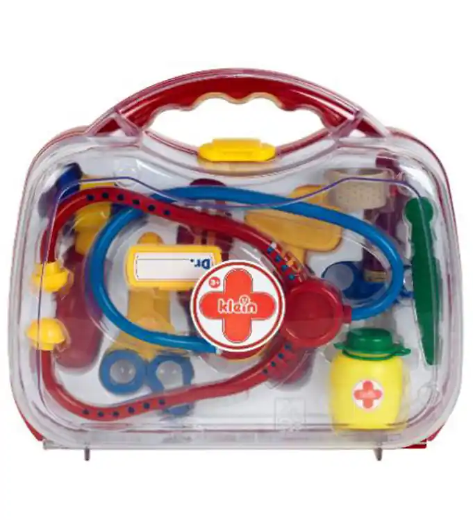 Klein Medische koffer m. 10 Onderdelen - 26x23 cm - Multicolour Koopje