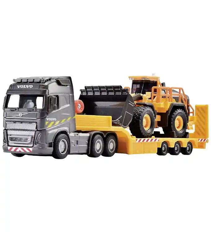 Majorette Werkvoertuigen - Volvo Vrachtwagen m. Wiellader Direct Beschikbaar