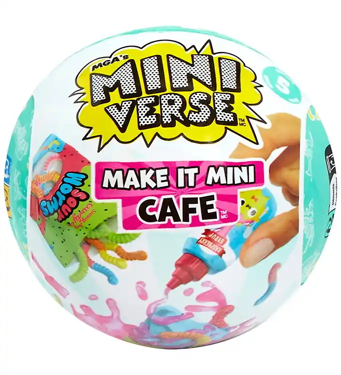 MGA's Miniverse Maak het Mini - Eten - Café PDQ Serie 5 Gratis Retour