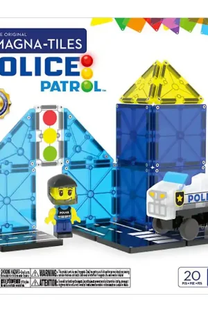 Speciale Aanbieding Magna-Tiles Magneetset - 20 Onderdelen - Police Patrol