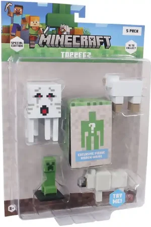 Bestseller Minecraft Speelgoedfiguren - 3D Speciale Editie - 5-pack