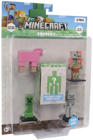 Nieuw Minecraft Speelgoedfiguren - 3D Speciale Editie - 5-pack
