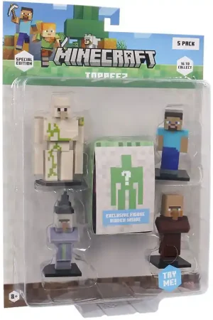 Minecraft Speelgoedfiguren - 3D Speciale Editie - 5-pack Rechtstreeks Van De Fabrikant