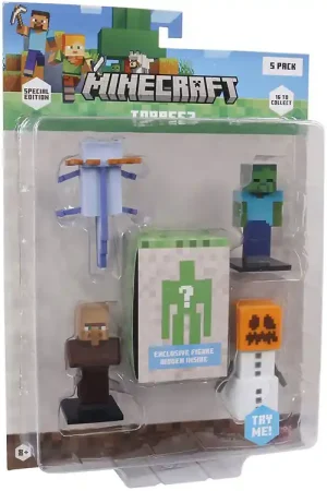 Speciale Aanbieding Minecraft Speelgoedfiguren - 3D Speciale Editie - 5-pack