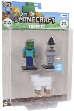 Lage Kosten Minecraft Speelgoedfiguren - 3D Speciale Editie - 3-pack