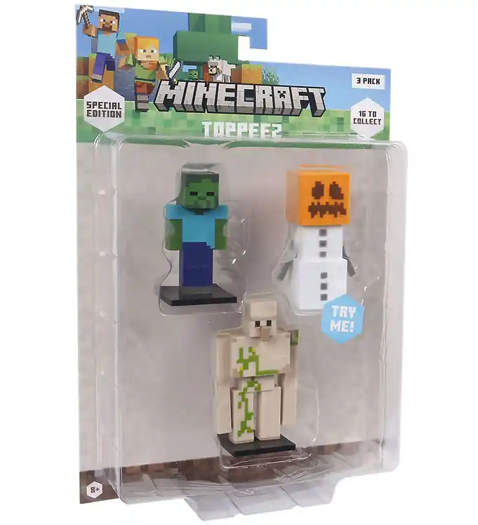 Rechtstreeks Van De Fabrikant Minecraft Speelgoedfiguren - 3D Speciale Editie - 3-pack