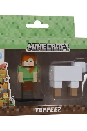 Bestseller Minecraft Speelgoedfiguren - 3D - 2-pack - Alex/Schapen