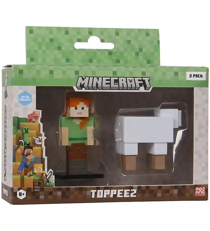 Bestseller Minecraft Speelgoedfiguren - 3D - 2-pack - Alex/Schapen