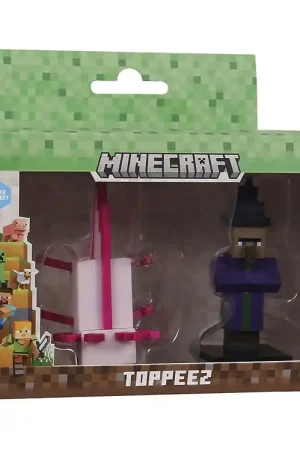 Voordeelprijs Minecraft Speelgoedfiguren - 3D - 2-pack - Axolotl/Heks