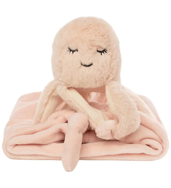 NatureZoo Knuffeldoekjes - Inktvis - 35x35 cm - Babyroze Beste Prijs