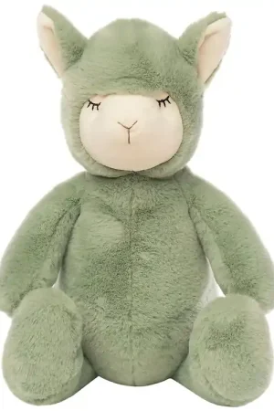 NatureZoo Knuffel - 45 cm - Lama - Dusty Groen Exclusieve Aanbieding