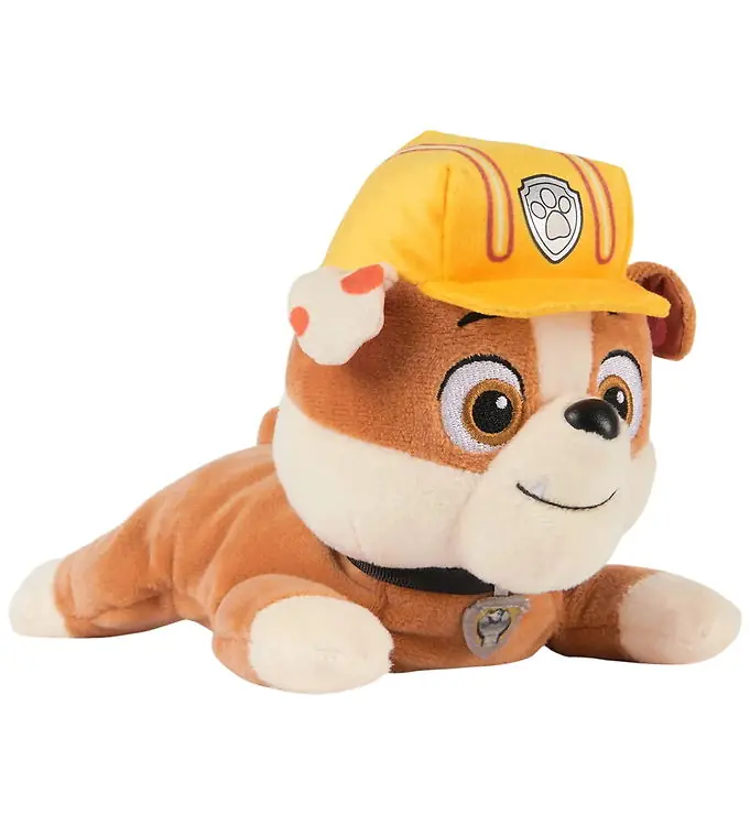 Beste Prijs Paw Patrol Knuffel - 20 cm - Gund & Halsband - Rubble