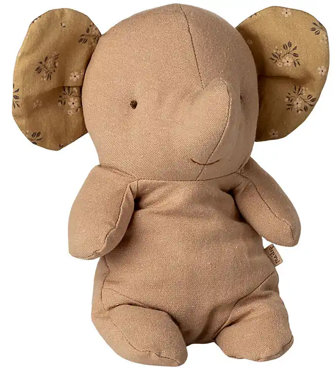 Superprijs Maileg Knuffel - Safari Friends - Small Olifant - Poeder