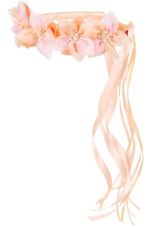 Beste Prijs Souza Verkleedkleren - Haarband m. Bloemen - Evaline - Roze